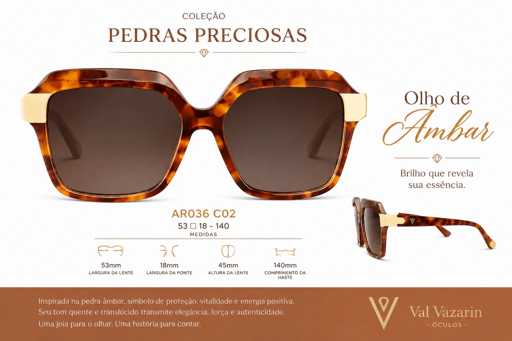 Coleção Pedras Preciosas - Olho de Âmbar - Imagem 2